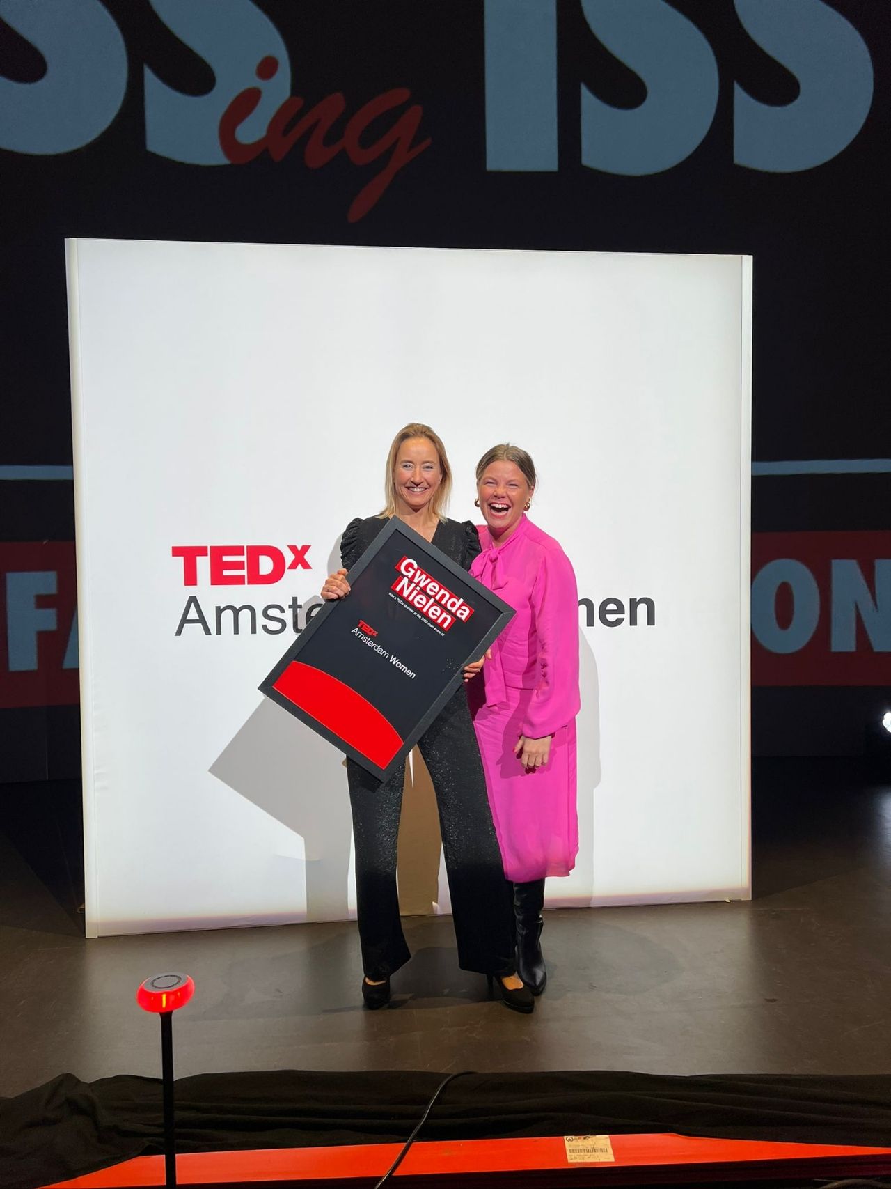 Gwenda Nielen on stage at TEDx Amsterdam Women