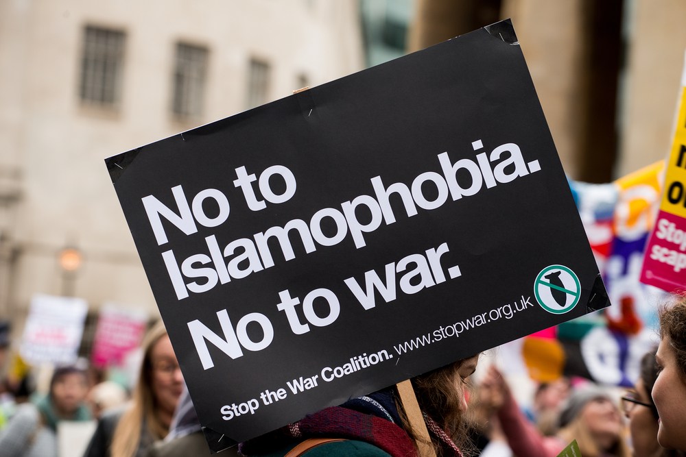 hate speech detection - no to islamophobia, no to war